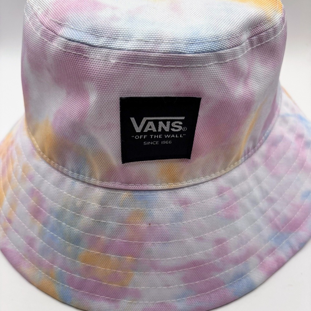 VANS Off The Wall Tie Dye Pastel Pink Bucket Hat Size SMALL / MEDIUM